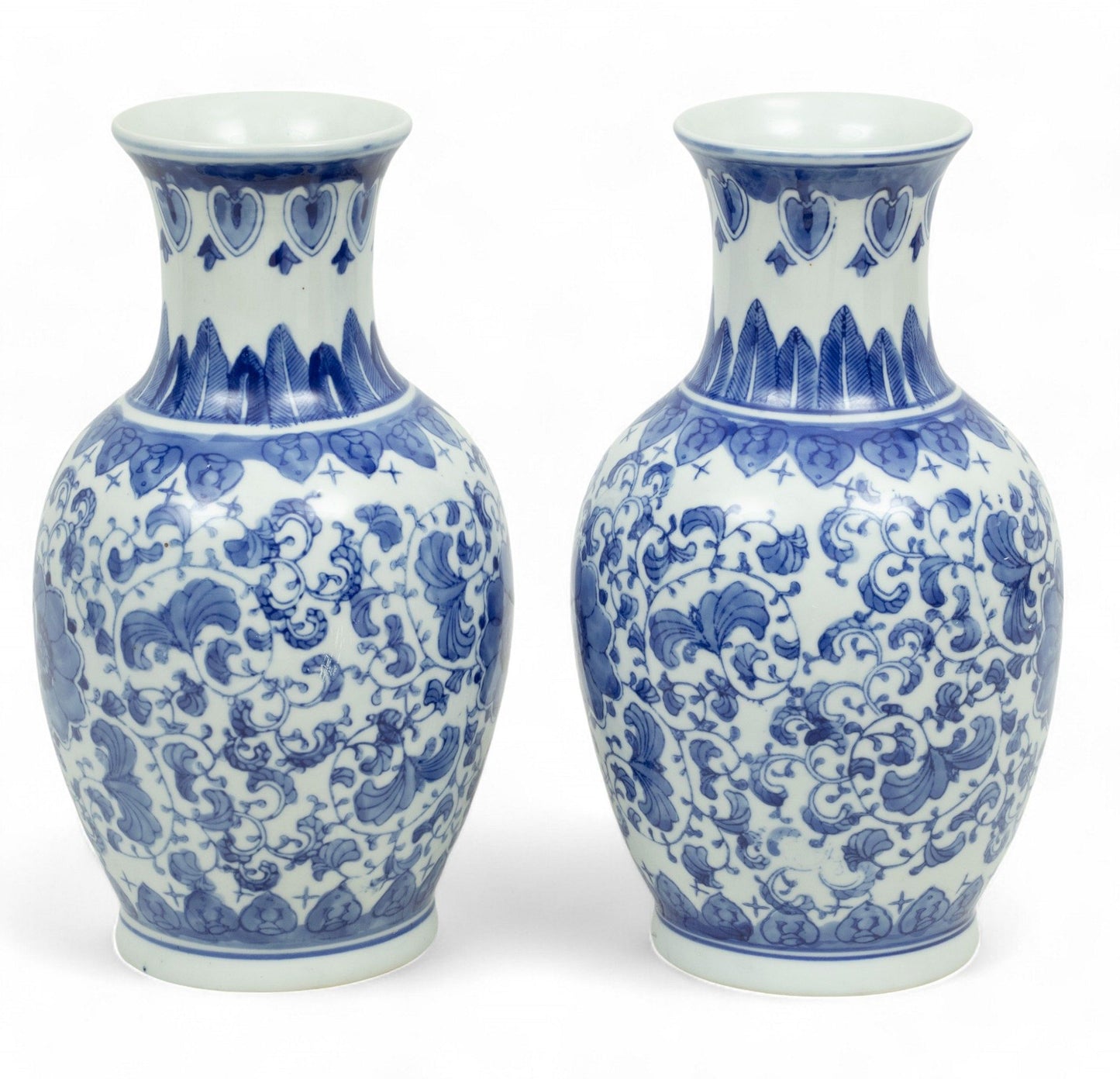 Blue & White Floral Vase