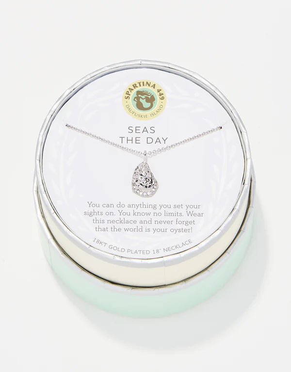 Sea La Vie Necklace Seas the Day/Oyster - Silver