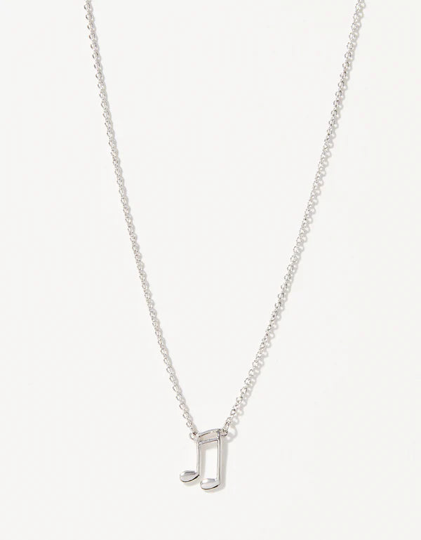 Sea La Vie Necklace Music Lover/Note - Silver