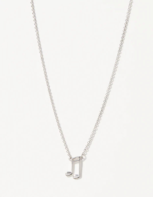 Sea La Vie Necklace Music Lover/Note - Silver