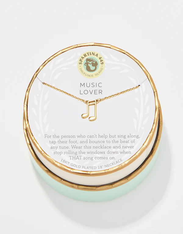 Sea La Vie Necklace Music Lover/Note - Gold