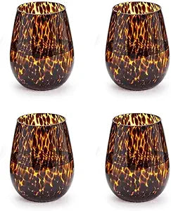 Tortoise Stemless Glass