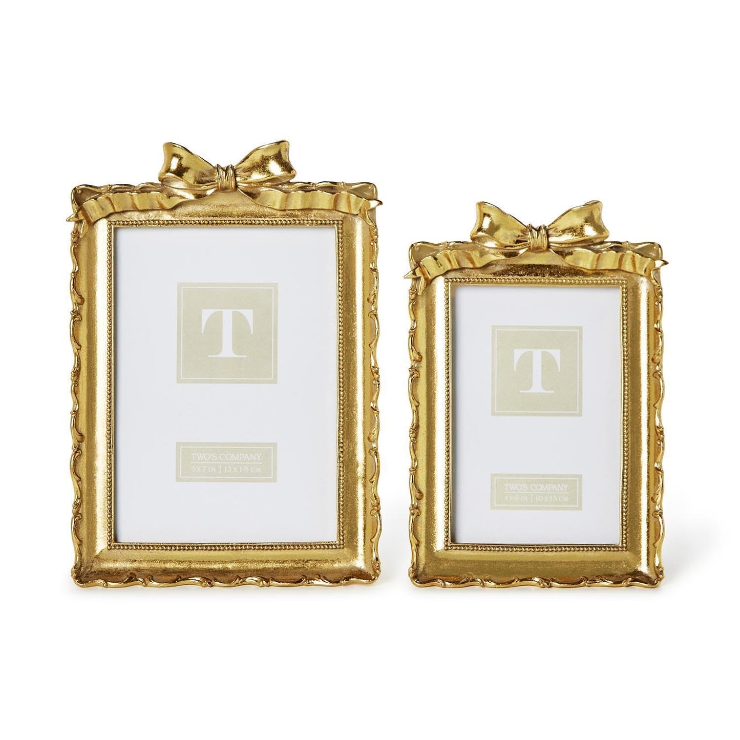 4x6 Gold Bow Frame
