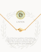 Load image into Gallery viewer, Sea La Vie Listen Necklace - Gold
