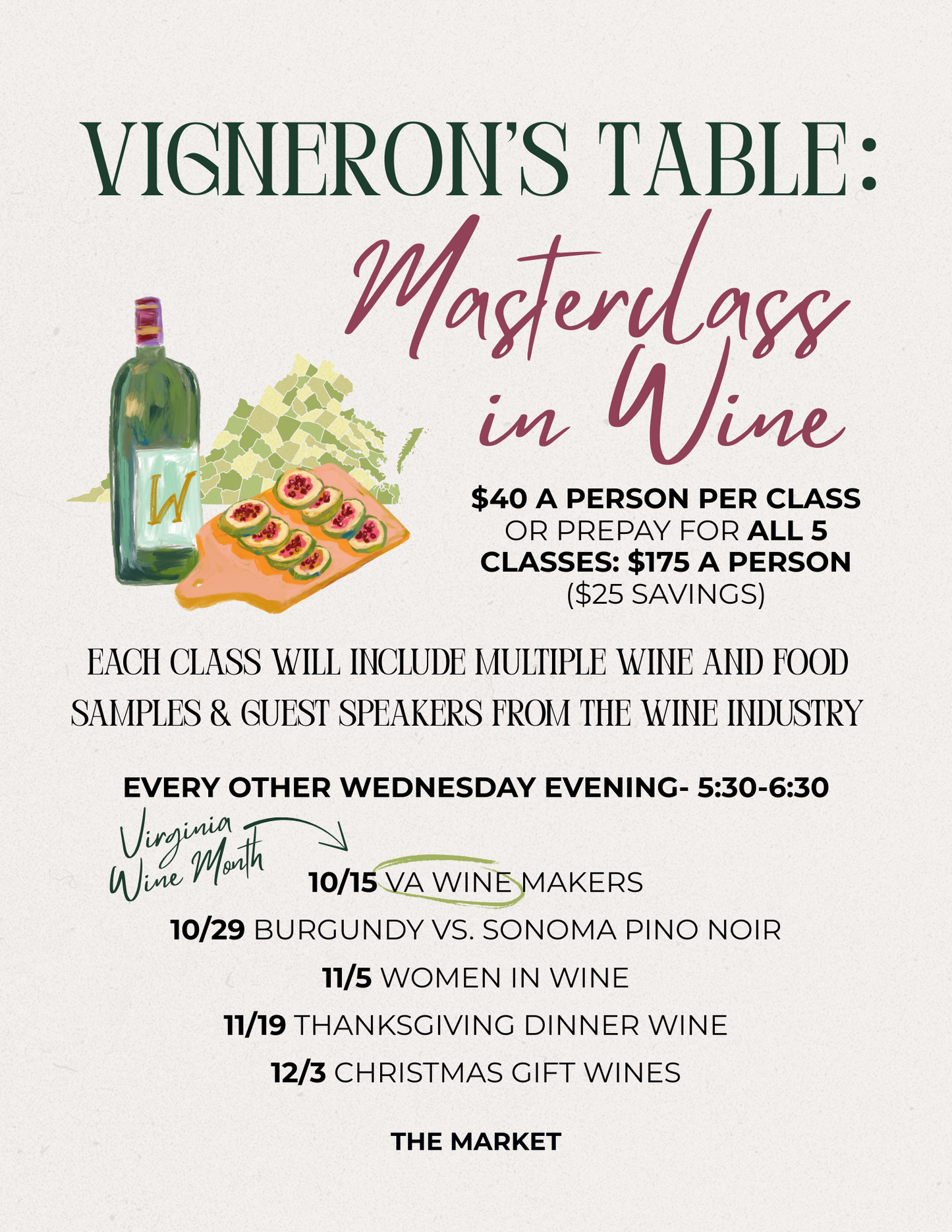 Vigneron’s Table: Masterclass in Wine