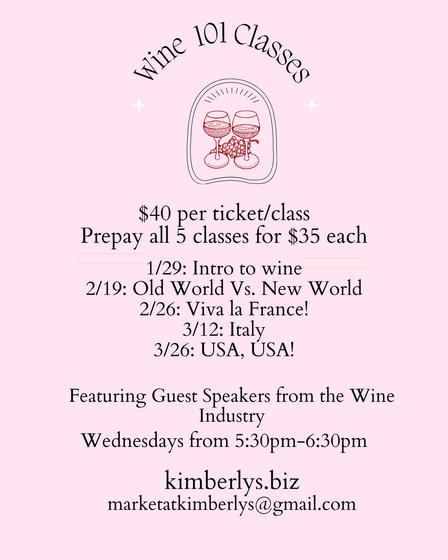 Wine 101 Classes