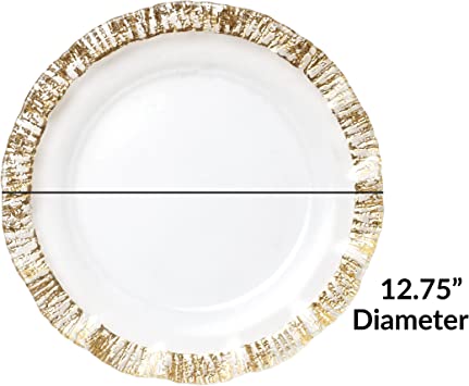 Gold Ruffle Chargers