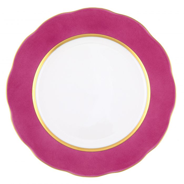 Herend Silk Ribbon Raspberry Service Plate
