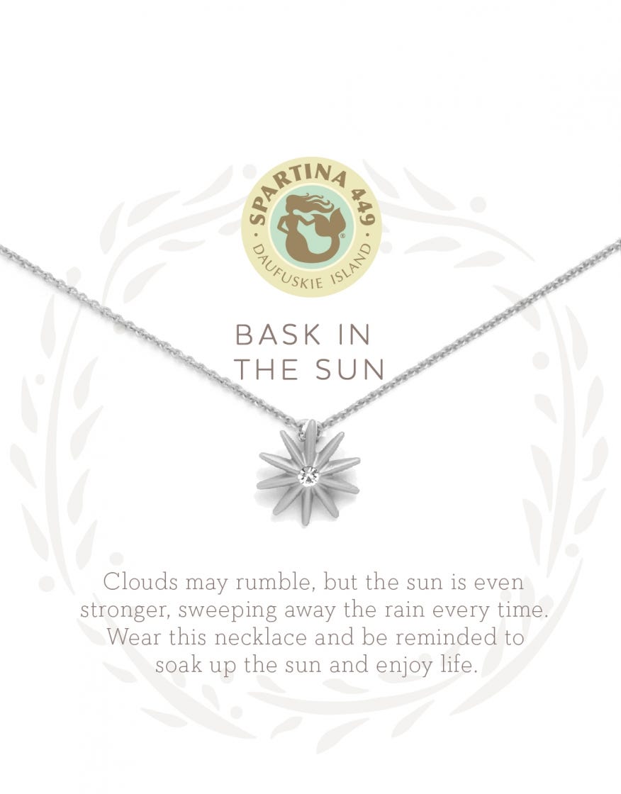 SEA LA VIE BASK IN THE SUN NECKLACE~silver