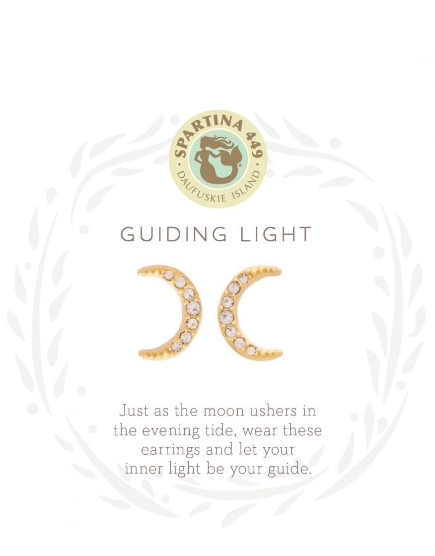 SEA LA VIE GUIDING LIGHT STUD EARRINGS~gold