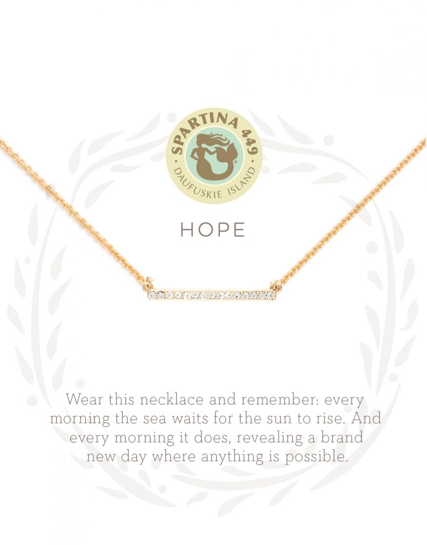 SEA LA VIE HOPE NECKLACE~gold