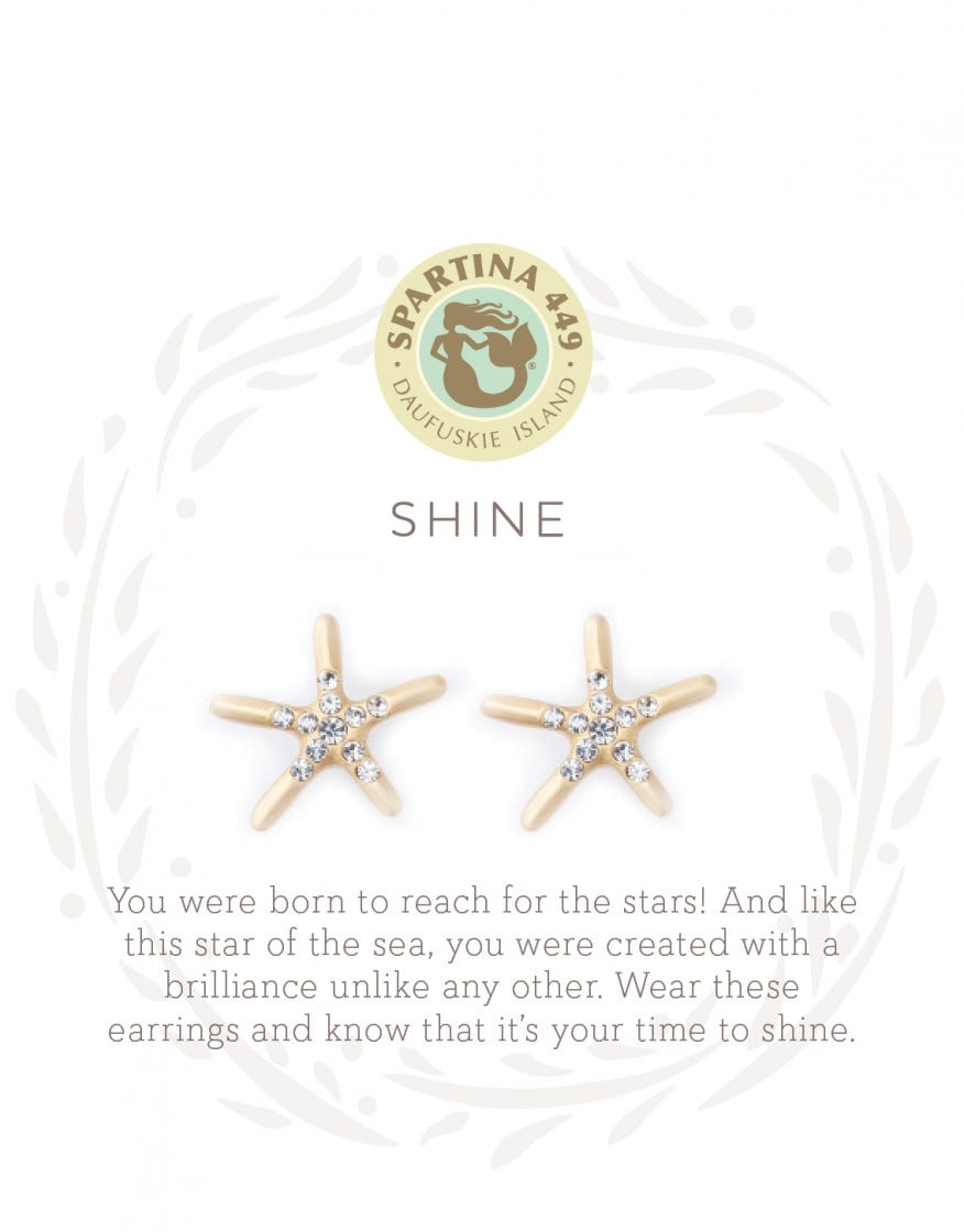 SEA LA VIE SHINE STUD EARRINGS~gold