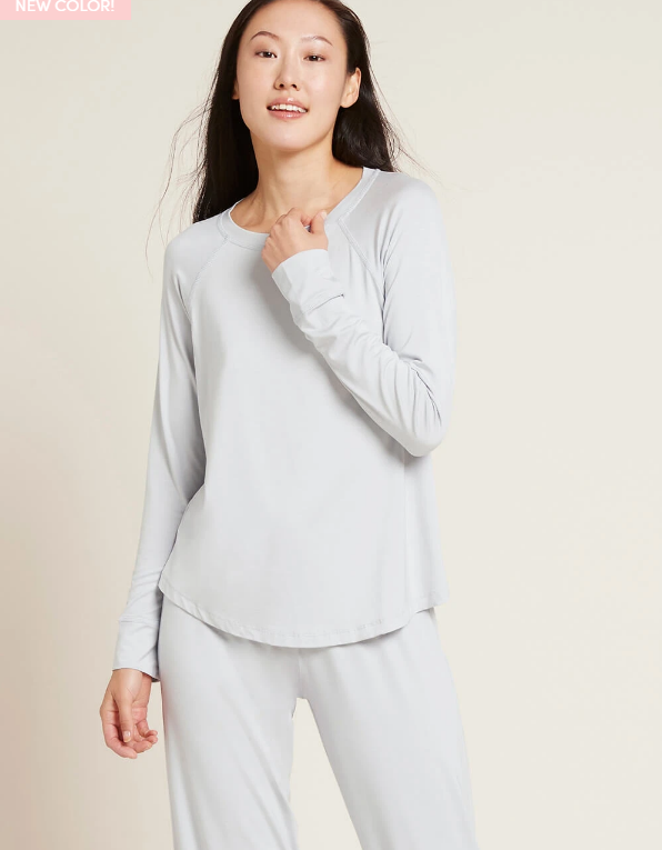 Goodnight Long Sleeve Sleep Shirt - Dove