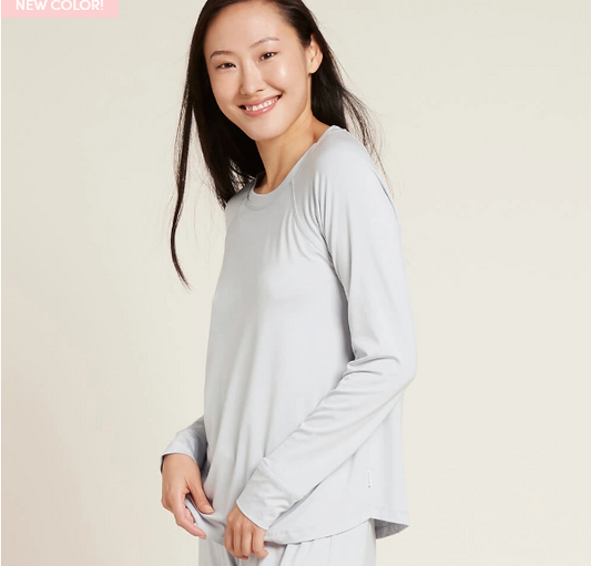 Goodnight Long Sleeve Sleep Shirt - Dove