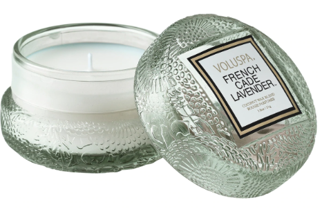 French Cade Lavender Macaron Candle