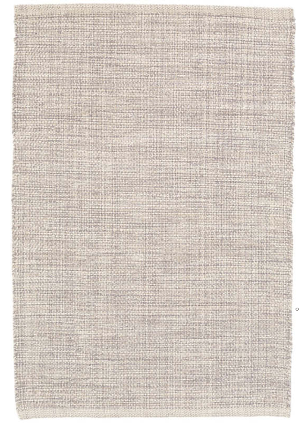 Marled Grey Woven Cotton Rug