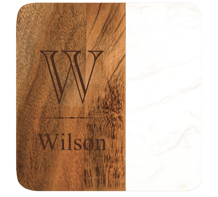 Faux Marble and Wood Coasters
