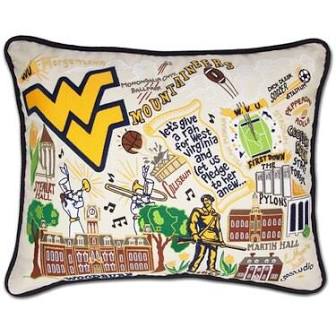 Hand-Embroidered Pillow