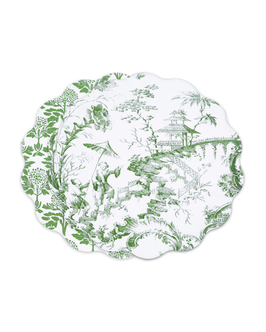 Vida Chinoiserie Reversible Round Placemats