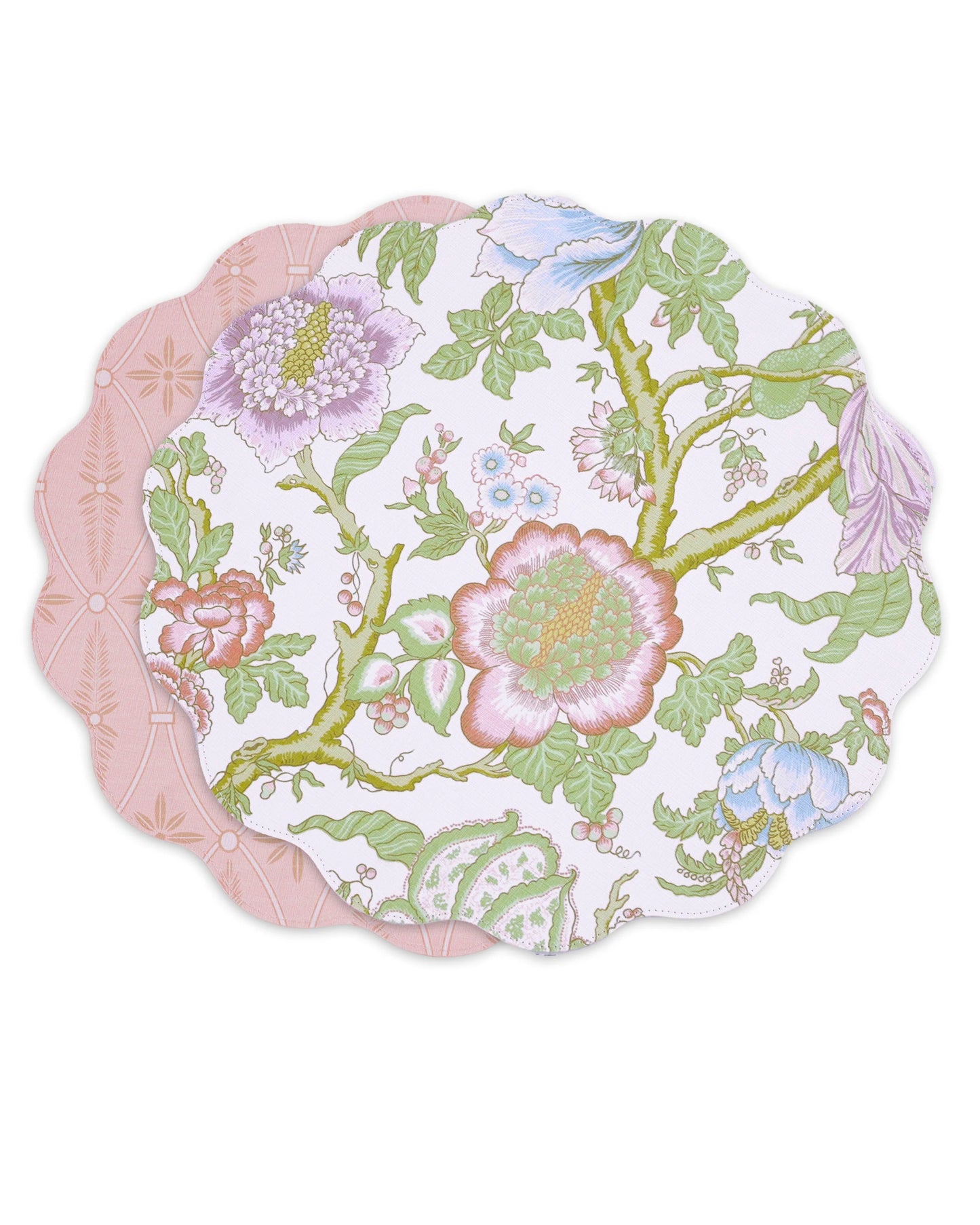 Vida Blooms & Branches Reversible Round Placemats