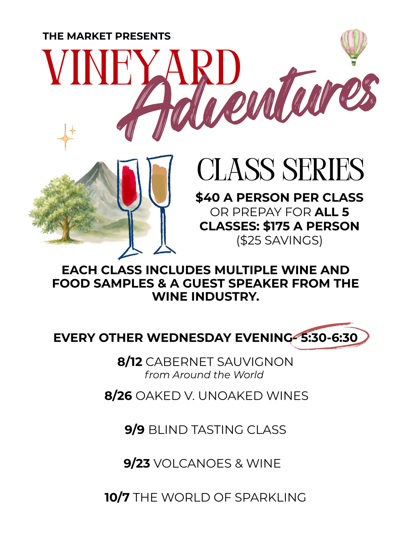 Vineyard Adventures - Wine Class Series