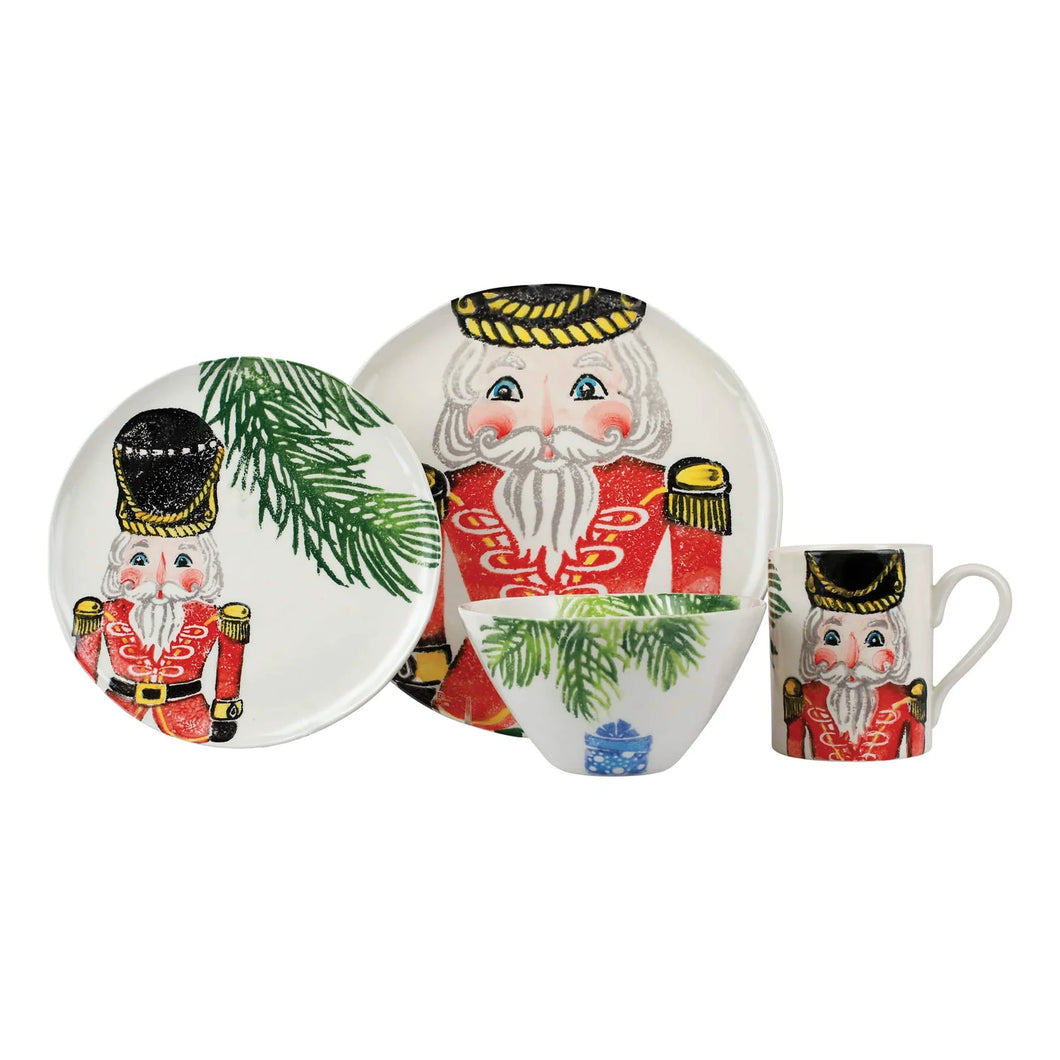 Nutcracker Red Four-Piece Place Setting