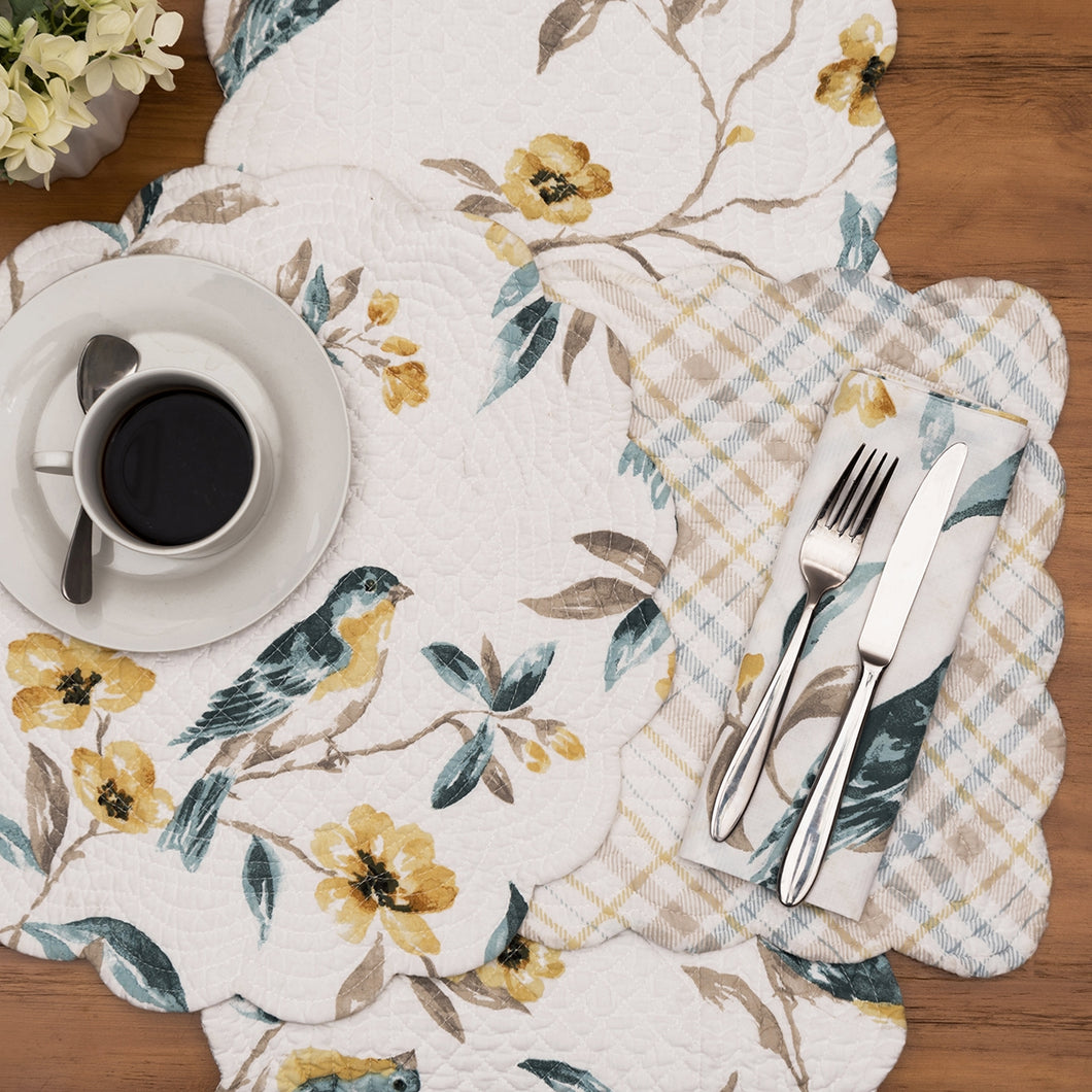 Calix Bluebird Round Placemat