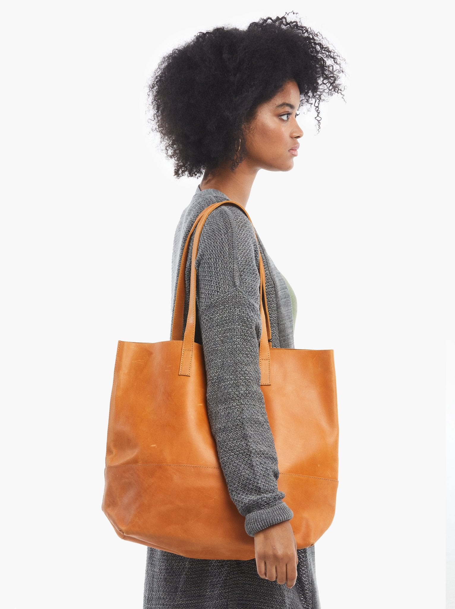 Mamuye Classic Tote Cognac