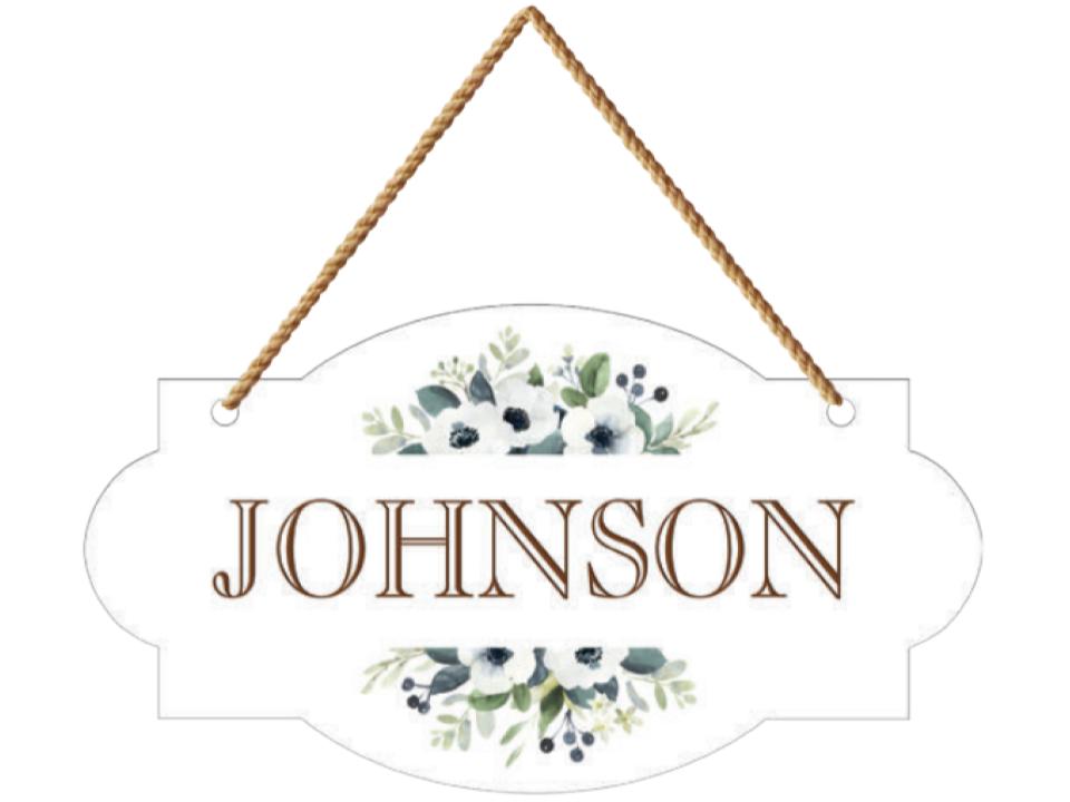 Signature Floral Hanging Sign