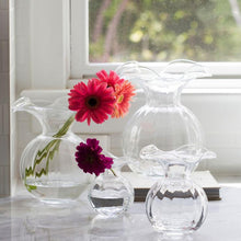 Load image into Gallery viewer, Hibiscus Clear Ruffle Vase
