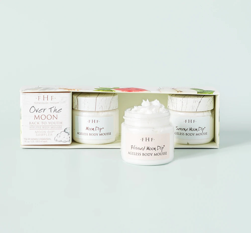 Over The Moon – Moon Dip® Body Mousse Sampler