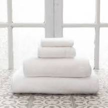 Signature Banded White Towel