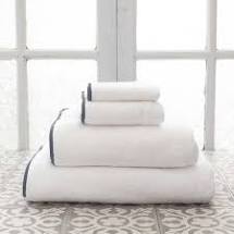 Load image into Gallery viewer, Signature Banded White Towel
